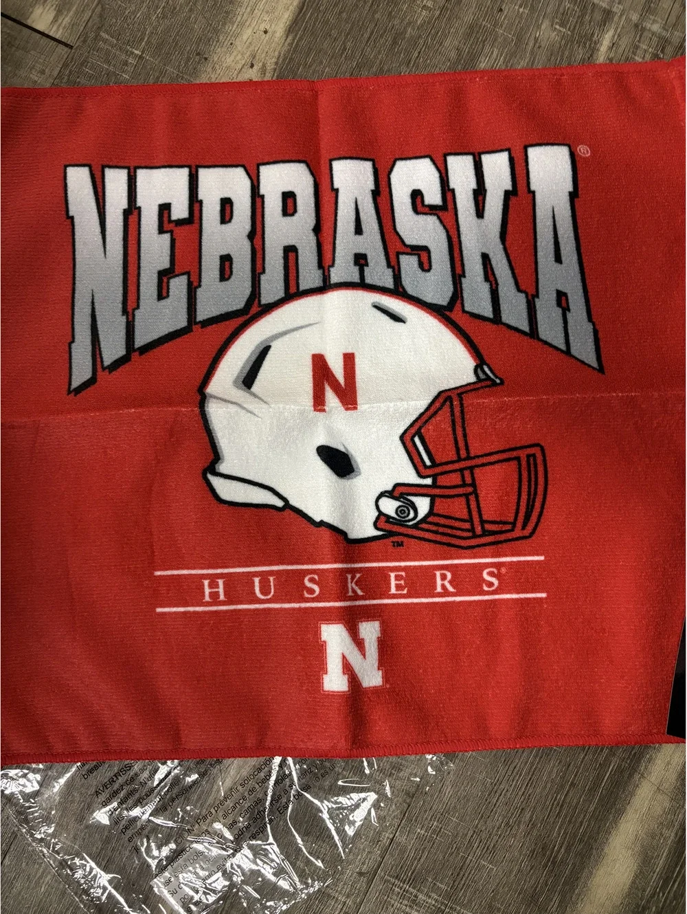 NWT University of Nebraska Cornhuskers Rally Towel Sports Fan Red White